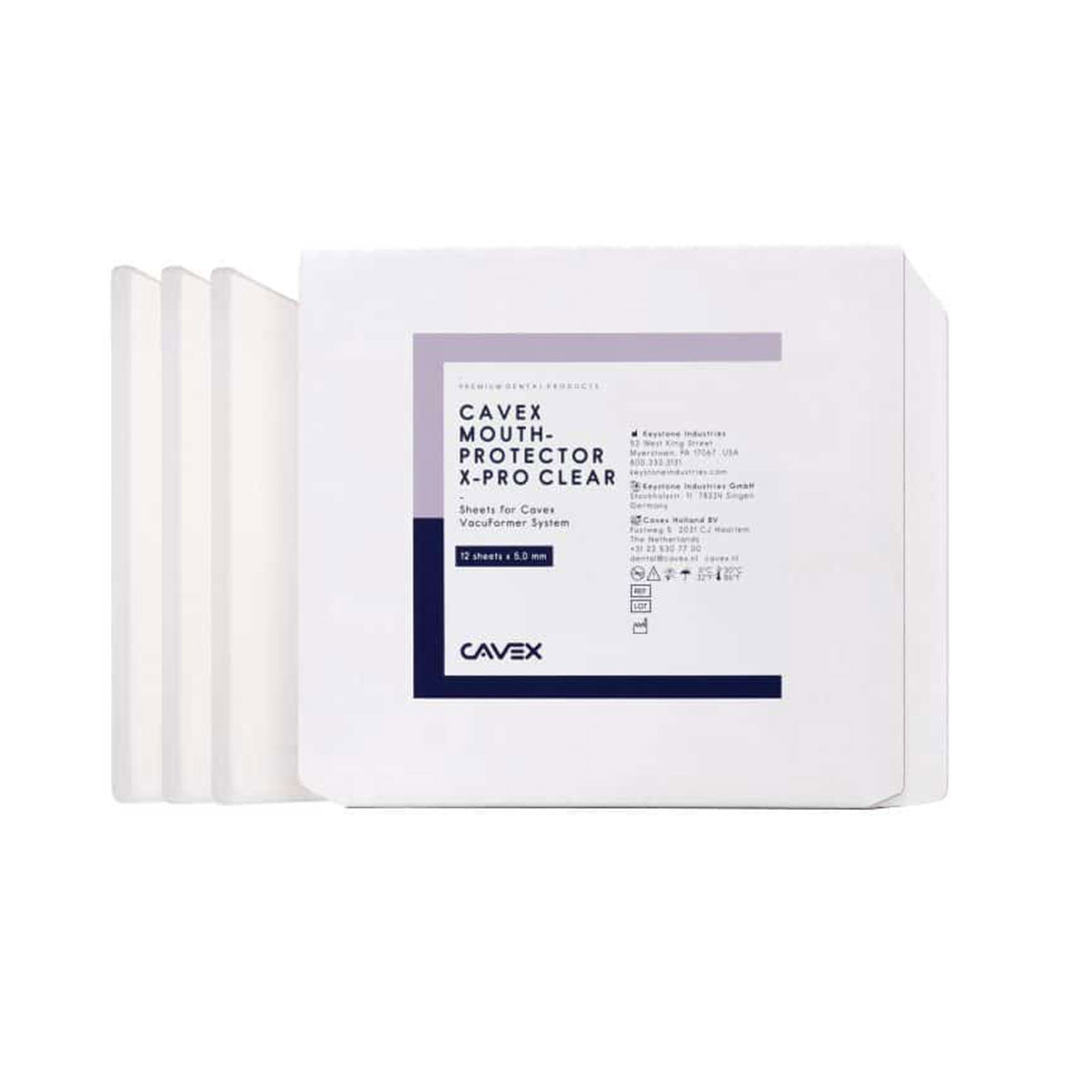 Cavex Mouth Protector X-pro clear sheat 5mm